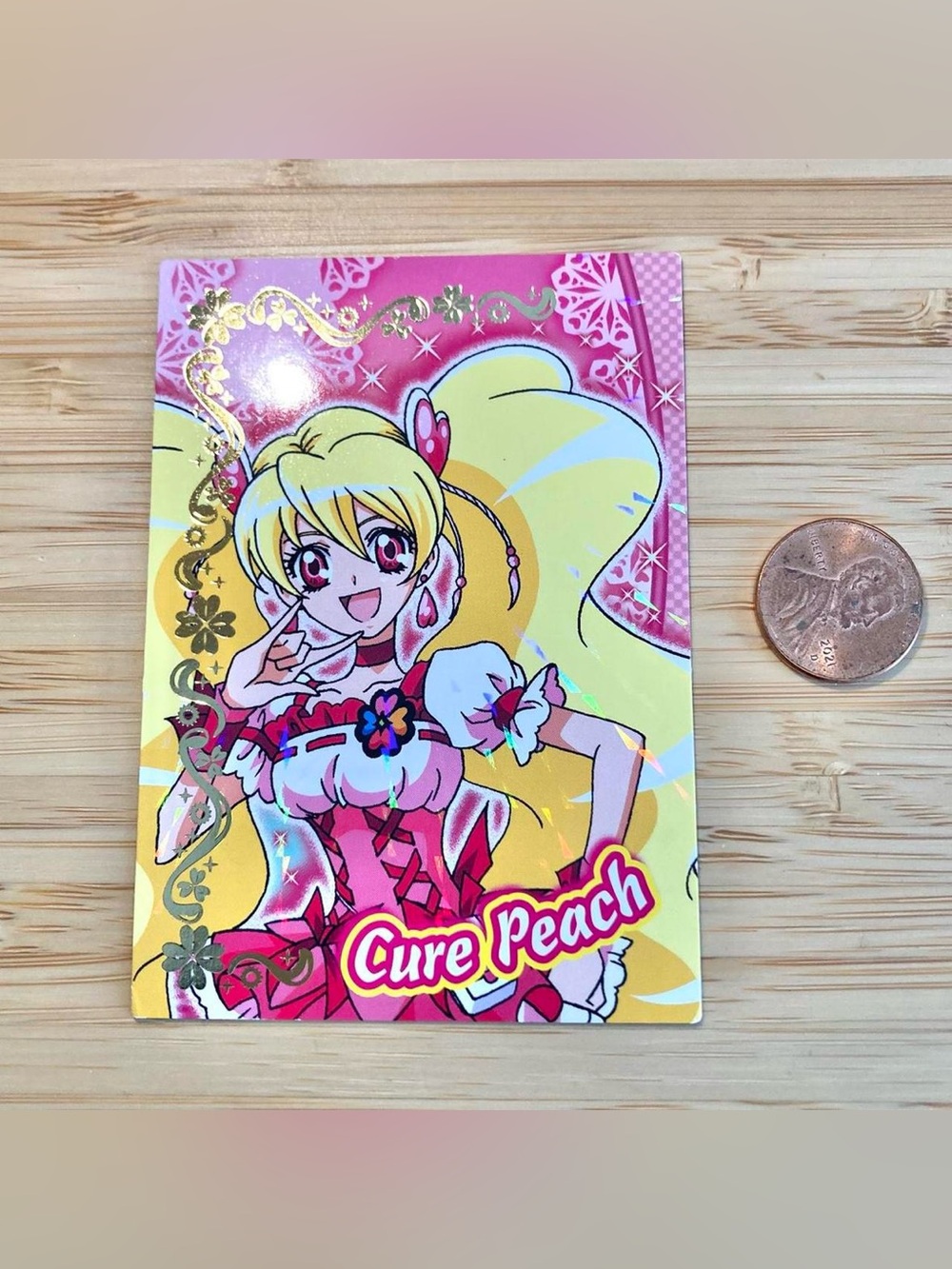 Rare 2010 Fresh Precure GOLD FOIL GLITTER card